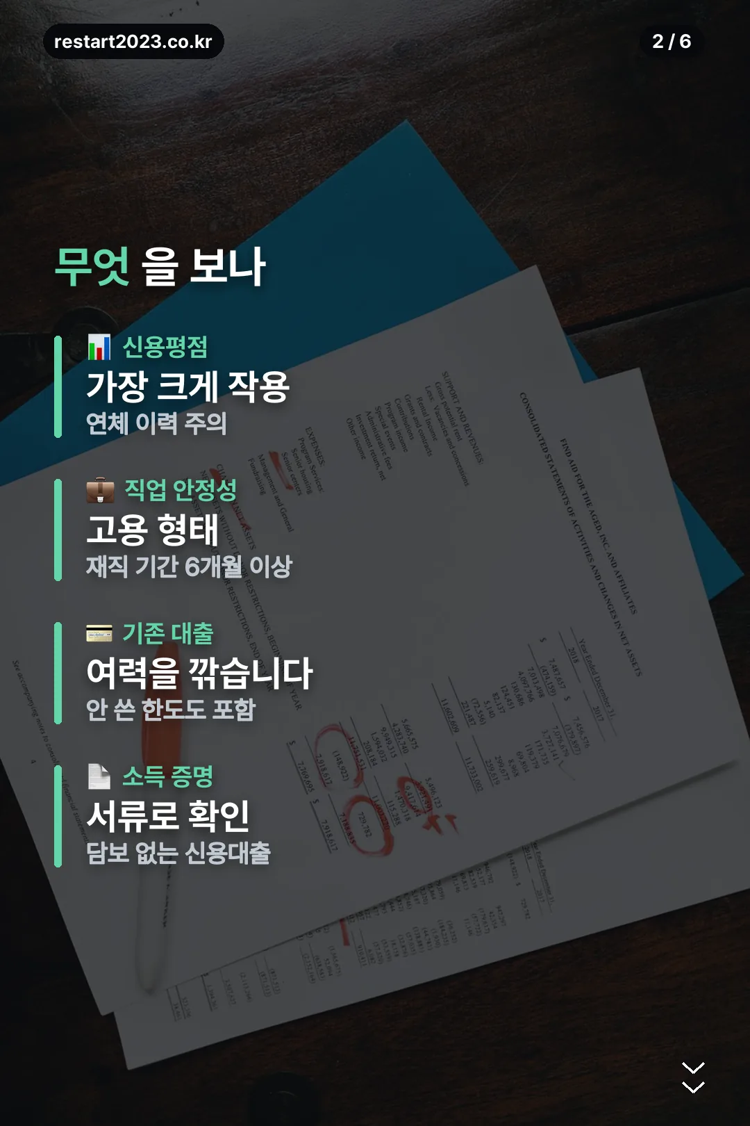 심사 항목 네 가지