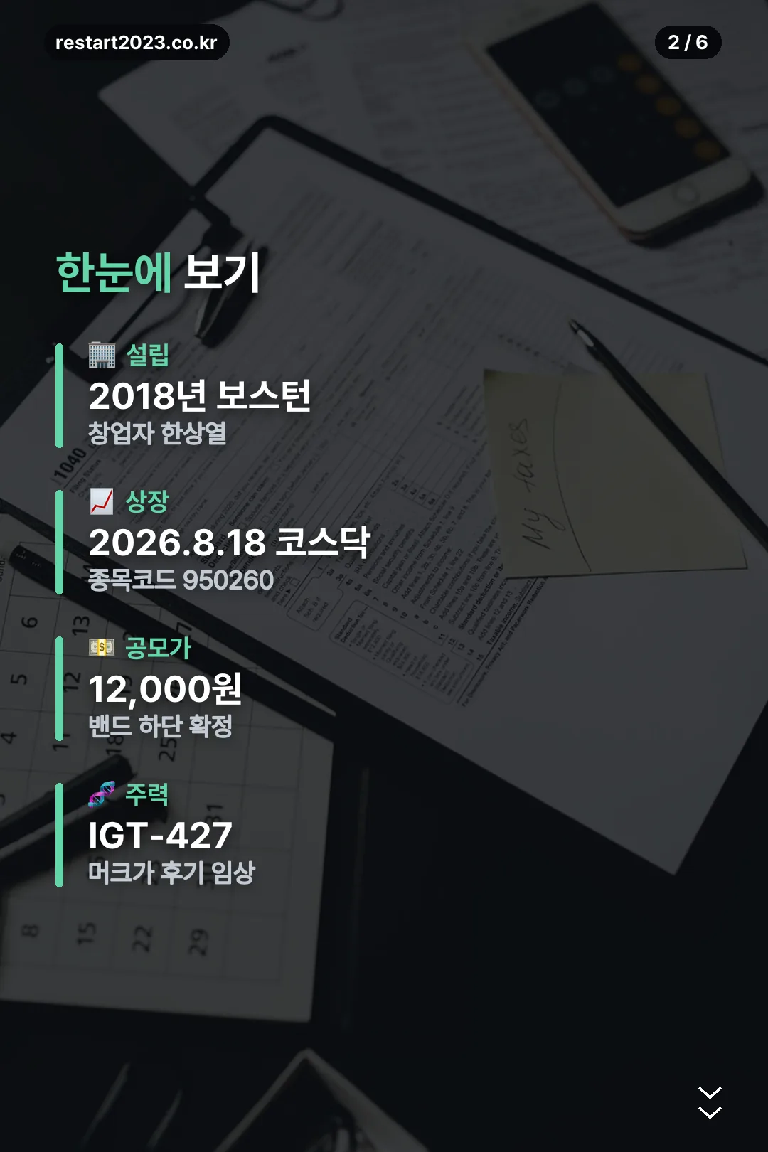 회사와 상장 요약