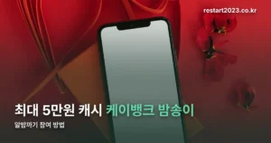 케이뱅크 밤송이 정리 썸네일