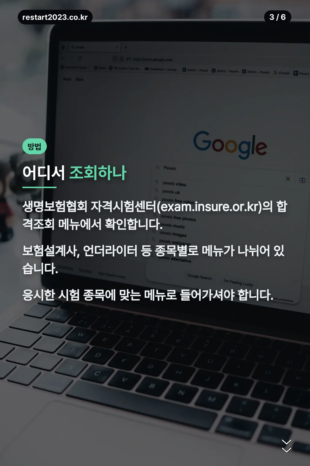조회 방법 안내