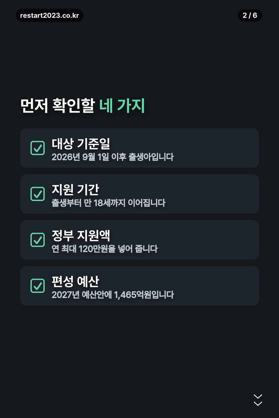 먼저 확인할 네 가지