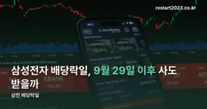 삼전 배당락일 정리 썸네일